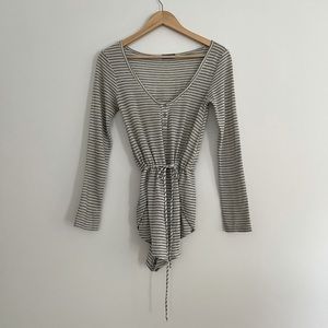 Urban Oufitters striped lounge romper